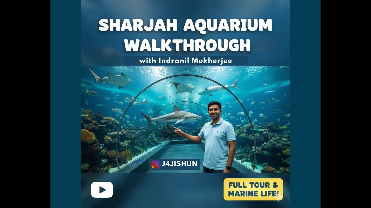 Exploring Sharjah Aquarium: Full Walkthrough & Marine Life Tour with Indranil Mukherjee I Full HD