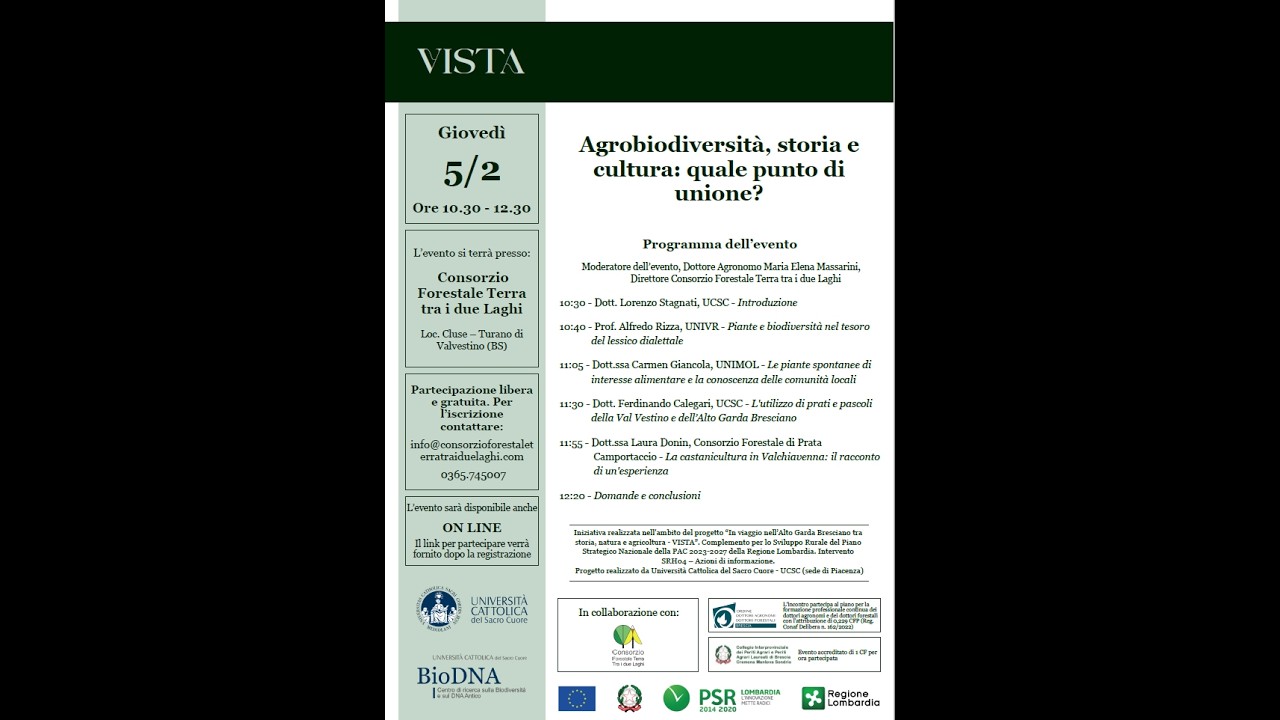 Progetto VISTA: convegno del 05-02-2026