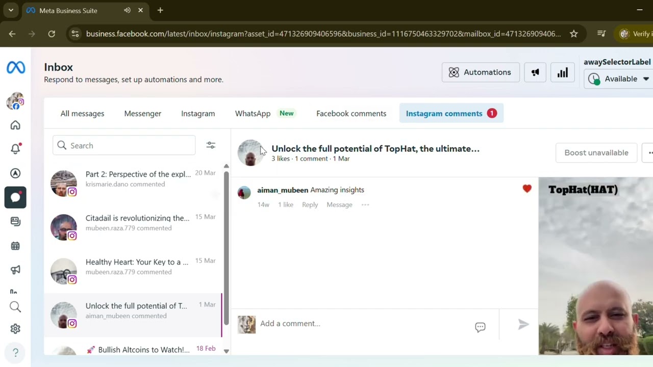 Efficiently Managing Messages Using Meta Business Suite 