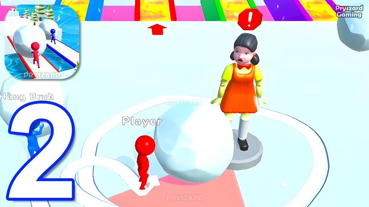Snow Race 3D: Ice Bridge Run - Gameplay Walkthrough Part 2 New Winter Squid Game Update iOS, Android