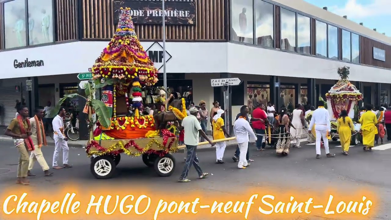 Ti tour en ville dimanche 3 Août 2025 pour la marche sur le feu chapelle HUGO #malbar  #tradition 
