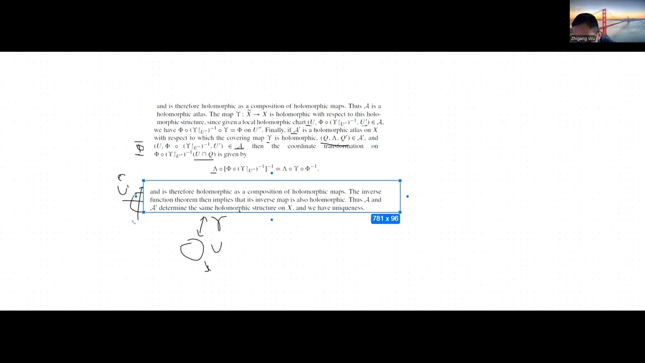 Covering space criterion: holomorphic structure on the space quotient by a subgroup of Aut_part 3