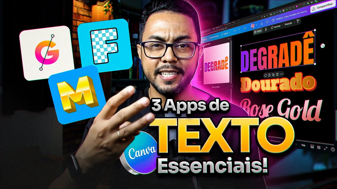 Transforme seus Textos no Canva: 3 Apps INCRÍVEIS para Efeitos Especiais!