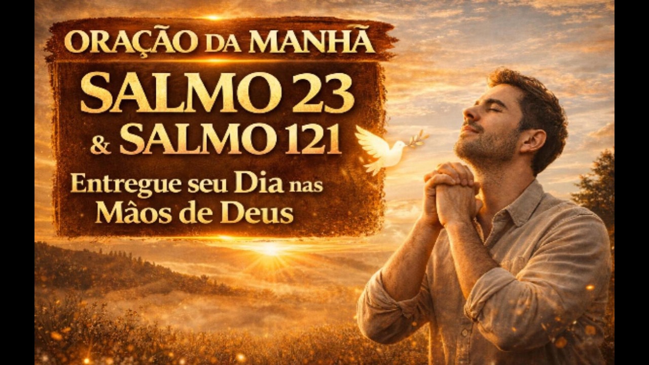 SALMO 23 E 121 – ORAÇÃO DA MANHÃ PODEROSA PARA COMEÇAR O DIA COM DEUS