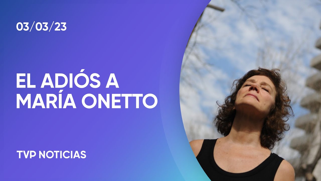 Conmoci&oacute;n por la muerte de Mar&iacute;a Onetto