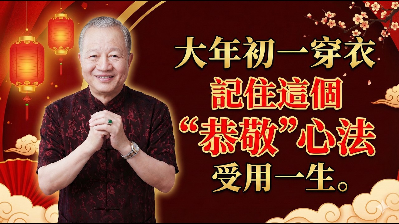 真正的轉運符咒是你身上的衣服！曾仕强：大年初一這樣穿，諸邪不侵。#曾仕强 #易经智慧 #大年初一 #穿衣指南 #風水 #改運