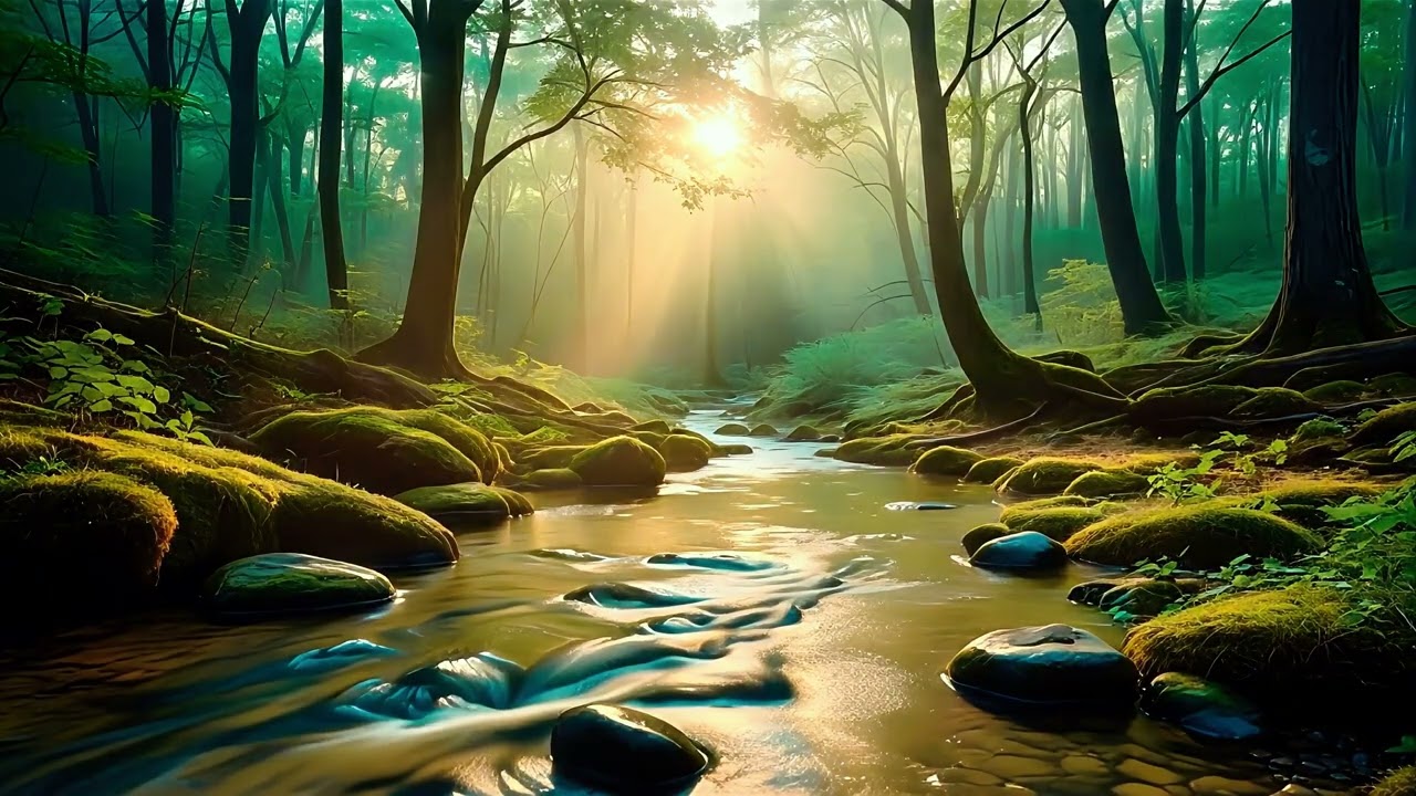 Morning Forest Stream Sounds | Relaxing Nature Ambience for Sleep & Study (No Music)