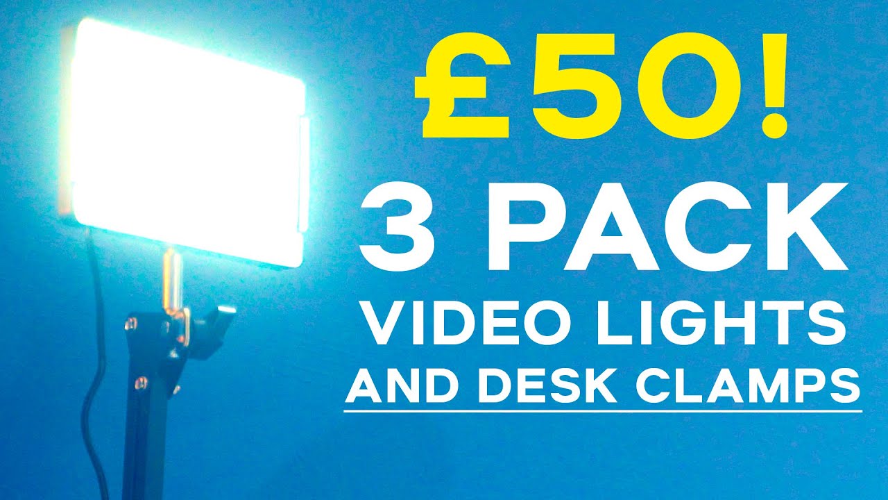 Obeamiu LED £50 3 Pack LED Video Lights WITH Clamps Review