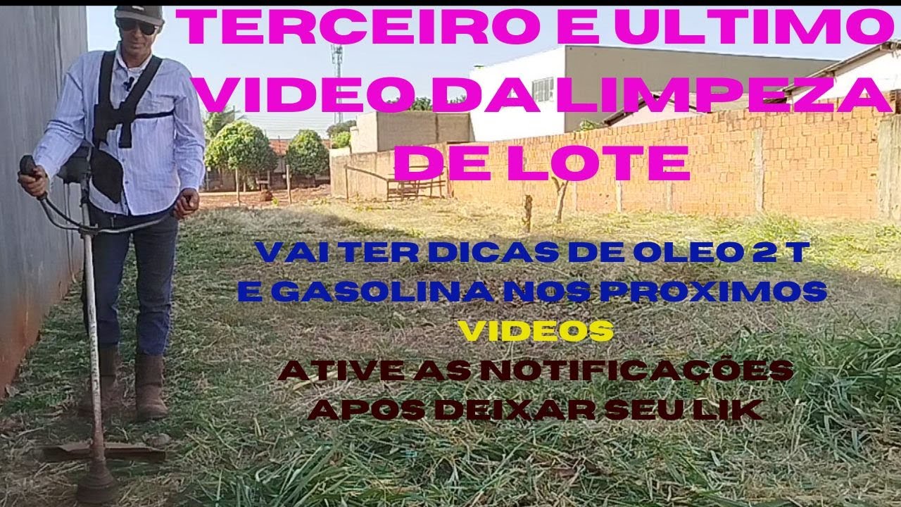 Dicas para limpeza de lotes ultima parte desse conteudo