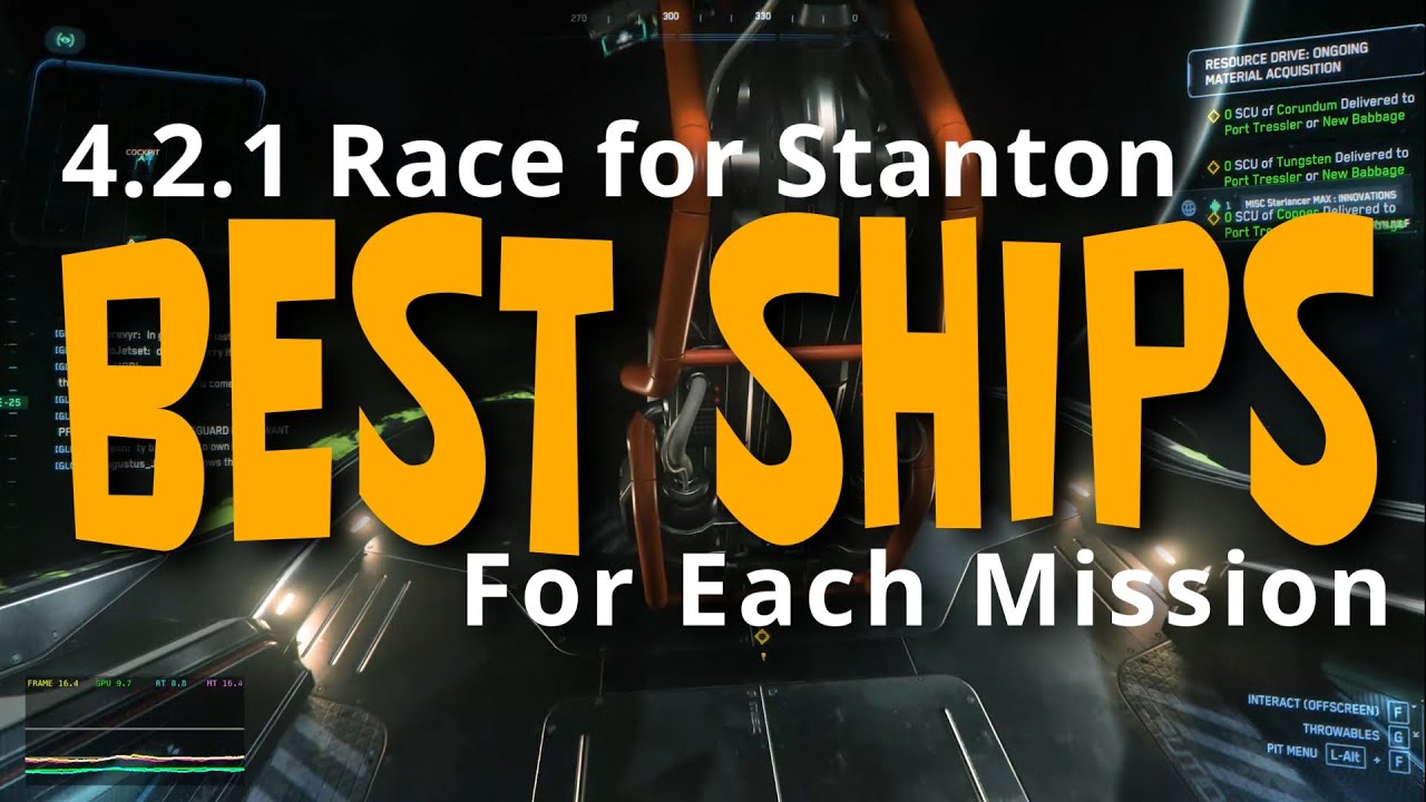 Thoughts On Completing Race for Stanton in 4.2.1 And The Best Ships for Doing It