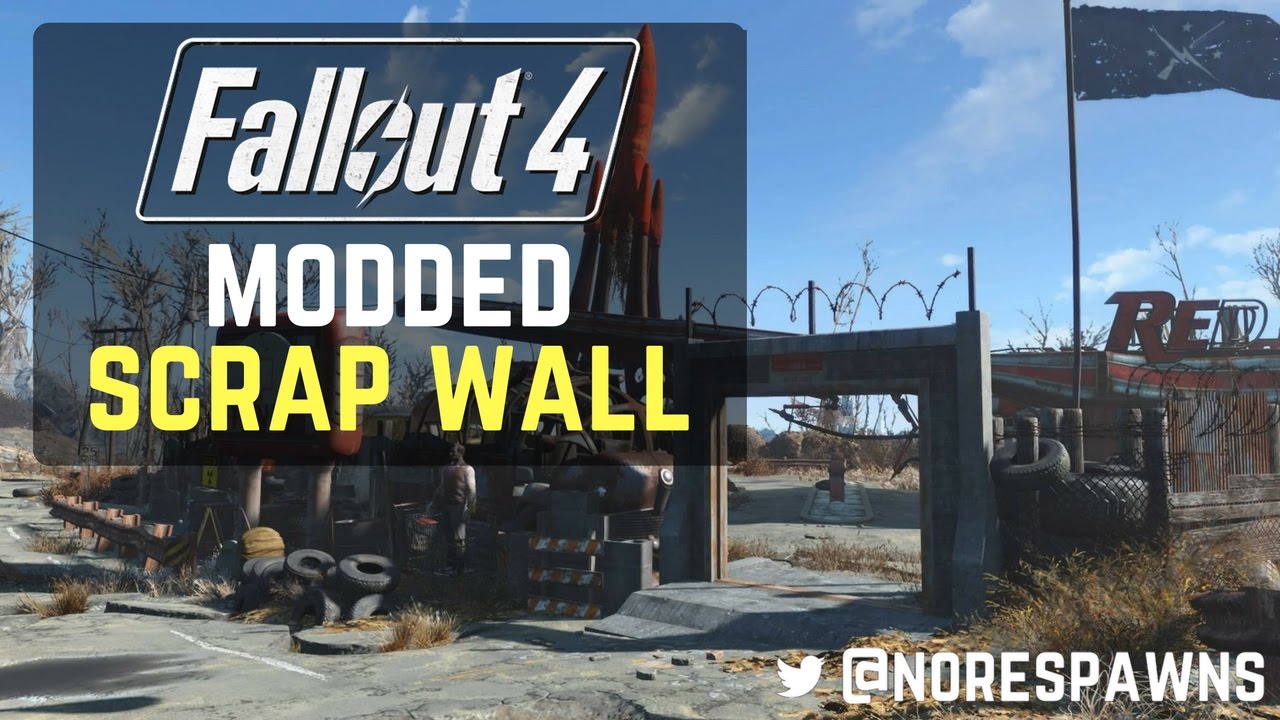 Fallout 4 - Realistic Modded Scrap Wall (PS4)