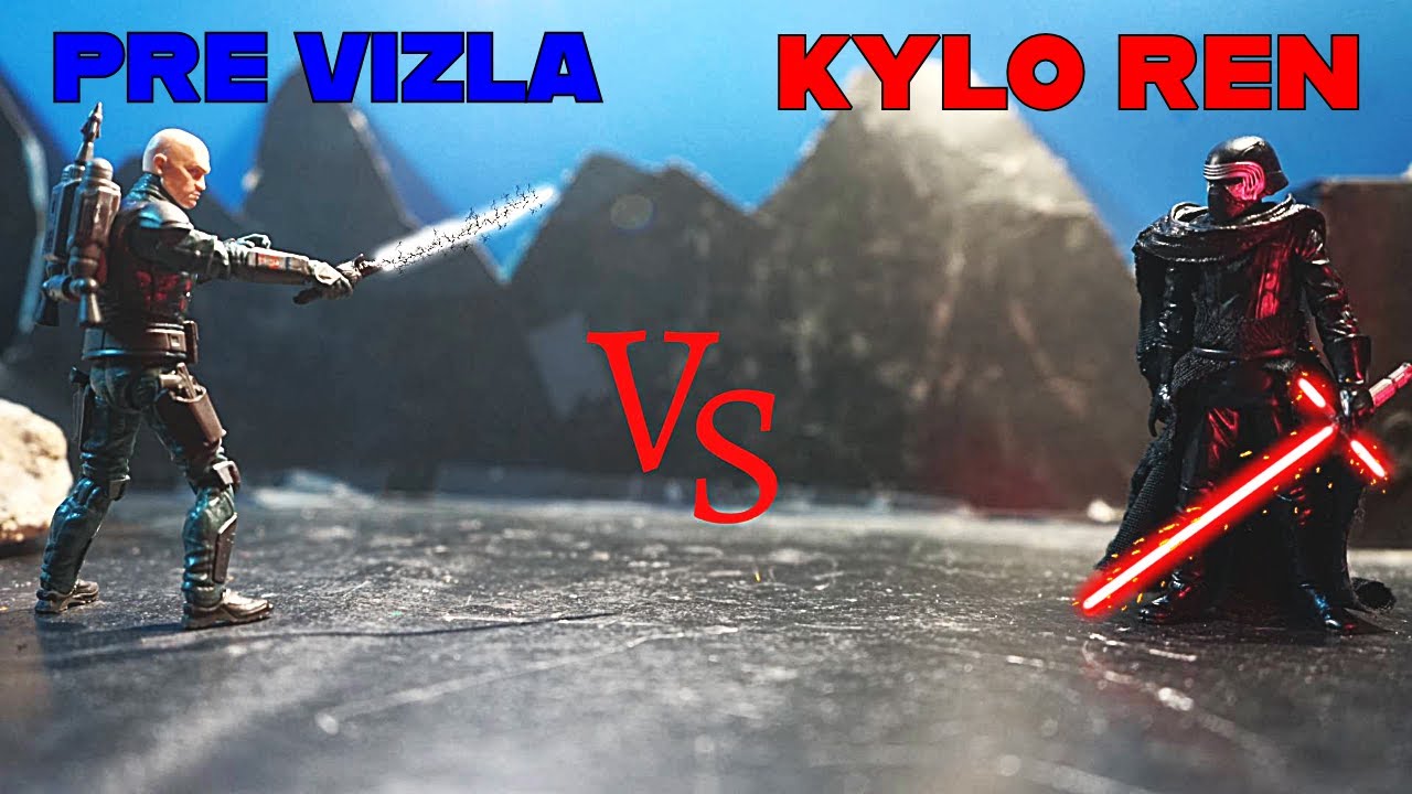 Star Wars: Kylo Ren Vs Pre Vizla (Star Wars Stop motion)
