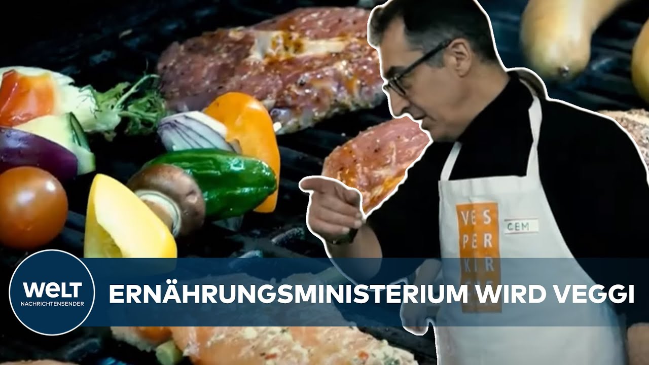 VEGAN, BIO, NACHHALTIG: Özdemir streicht Fleisch von der Speisekarte im Ernährungsministerium
