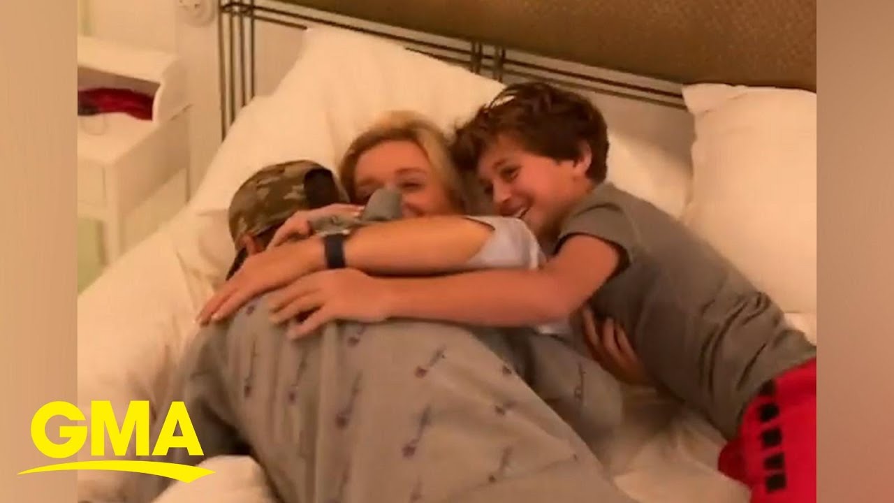 Luke Bryan wakes up his wife Caroline for her birthday with an epic dance party