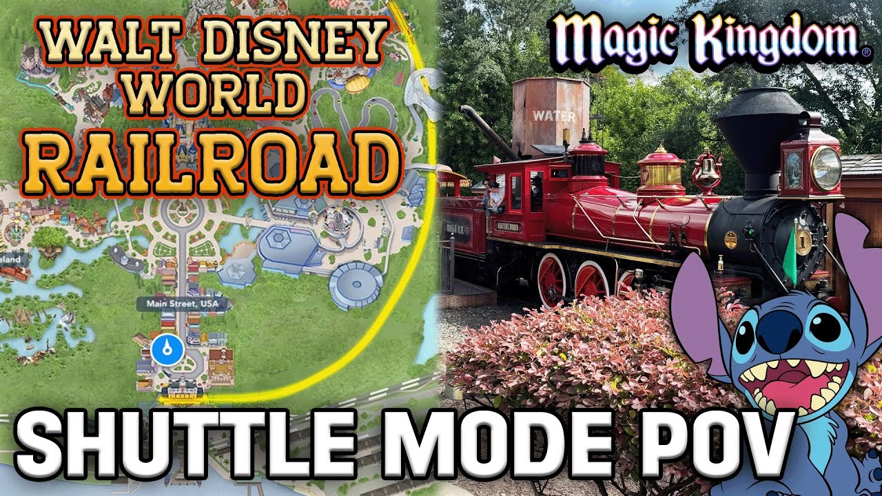 Walt Disney World Railroad in Shuttle Mode - Magic Kingdom 2025 POV
