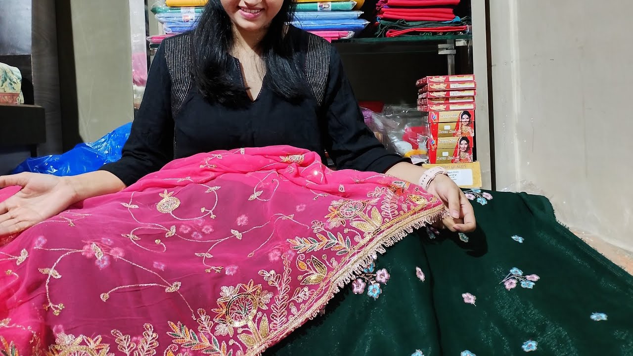 Lo ji aagya fir se Dhamakedar fabrics and odhani 🌺❤️‍🔥/पीले ka  suit order 8690481192