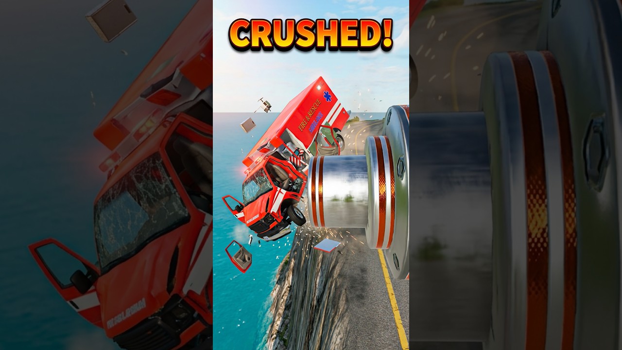 The Most Dangerous Coastal Road Trap in BeamNG #shorts #beamngdrive #crash #youtubeshorts