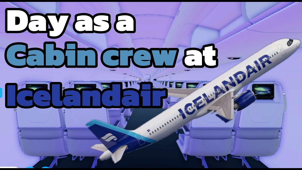 Day as a Cabin crew at Icelandair | Cabin crew simulator