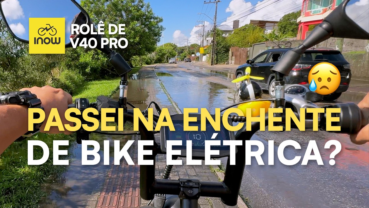 Rolê de Bike Elétrica Inow V40 Pro | POV 4K | Florianópolis