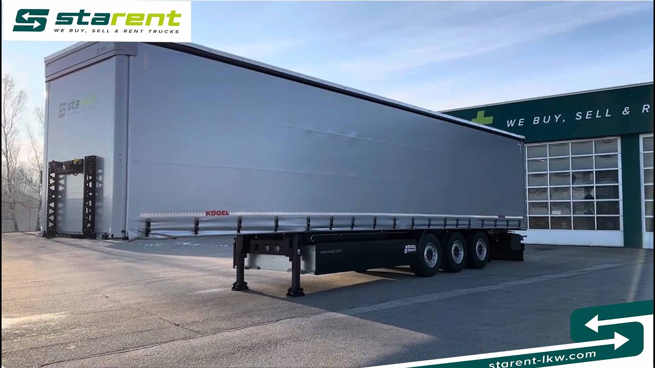 verkauft - Kögel Tautliner, Liftachse, Palettenkasten, SAF, TR24004, www.starent-lkw.com