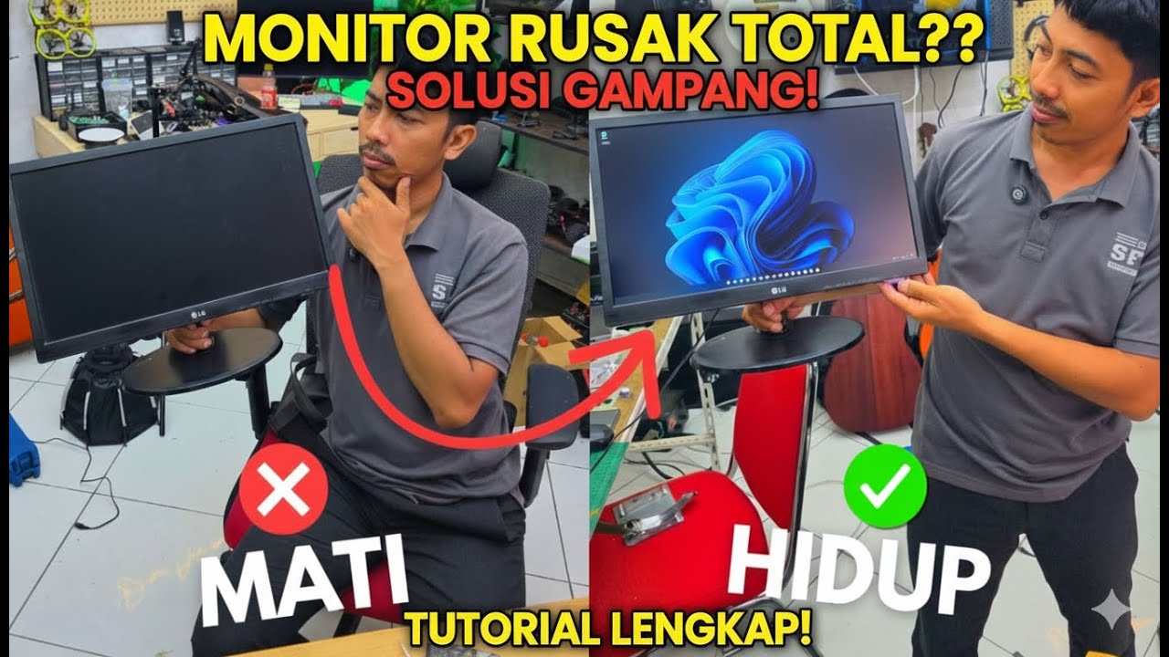 Monitor Mati Total? Jangan Dibuang! Coba Trik Ini Dulu