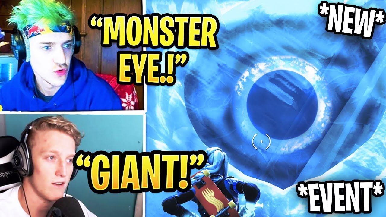 Streamers React To *NEW* GIANT MONSTER EYE In Polar Peaks! *LIVE EVENT* Fortnite