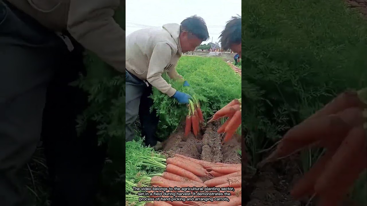 Harvest Carrots and Display a Scene of Abundance