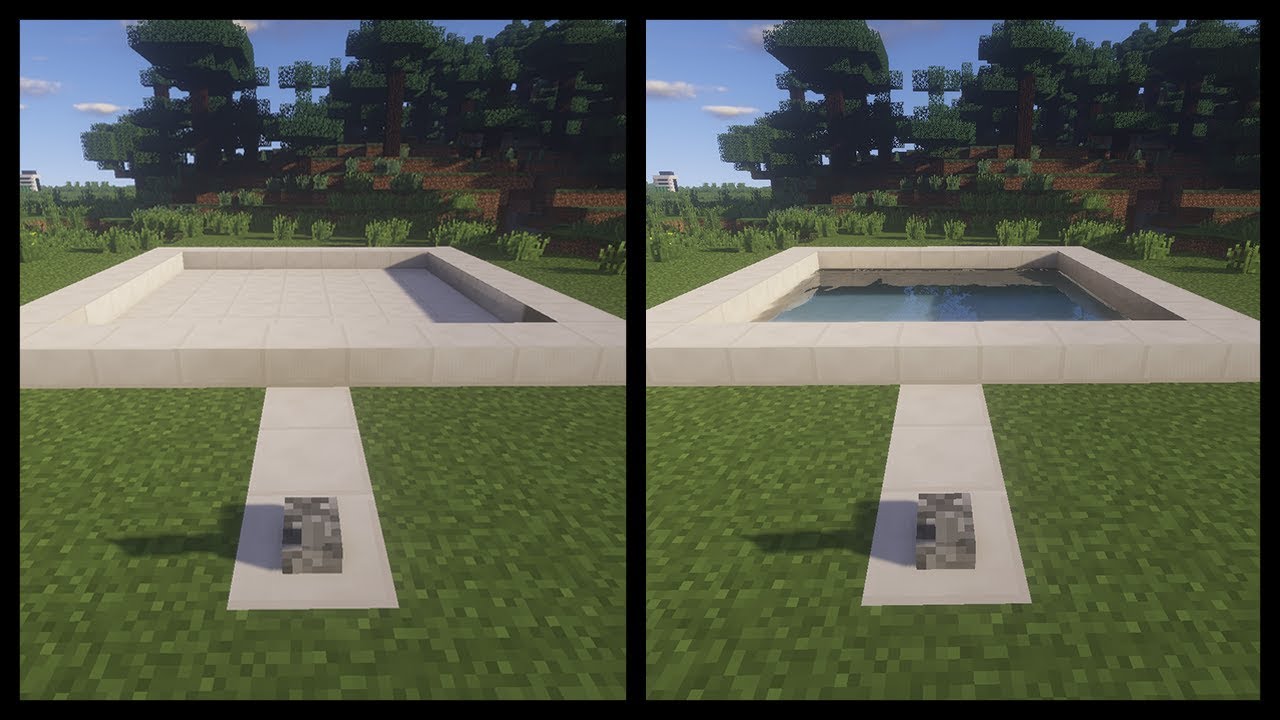 MINECRAFT - COME FARE UNA PISCINA AUTOMATICA