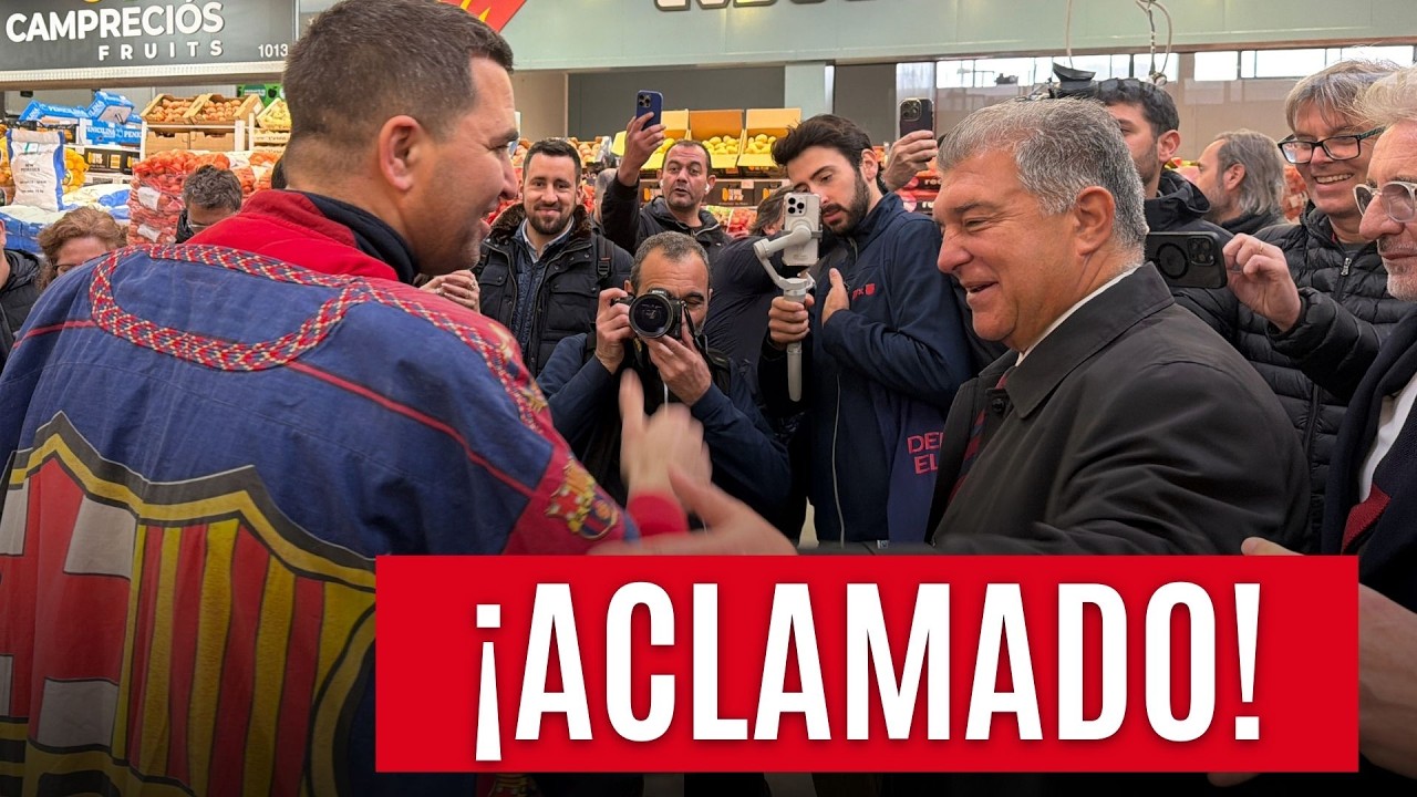 ELECCIONES BARÇA: Laporta, aclamado en Mercabarna