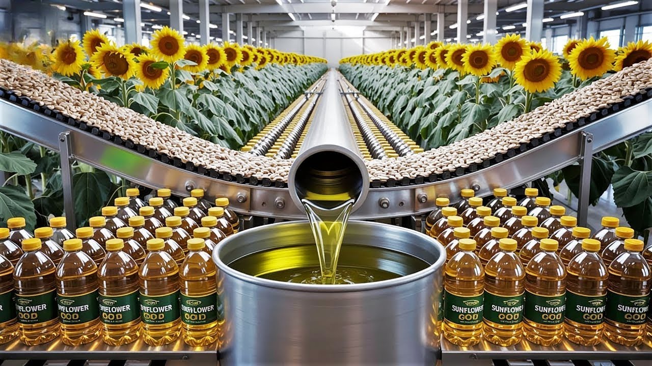 How SUNFLOWER OIL is Made in Factory | How Things are Made | Hindi - Urdu | @ZenuTech