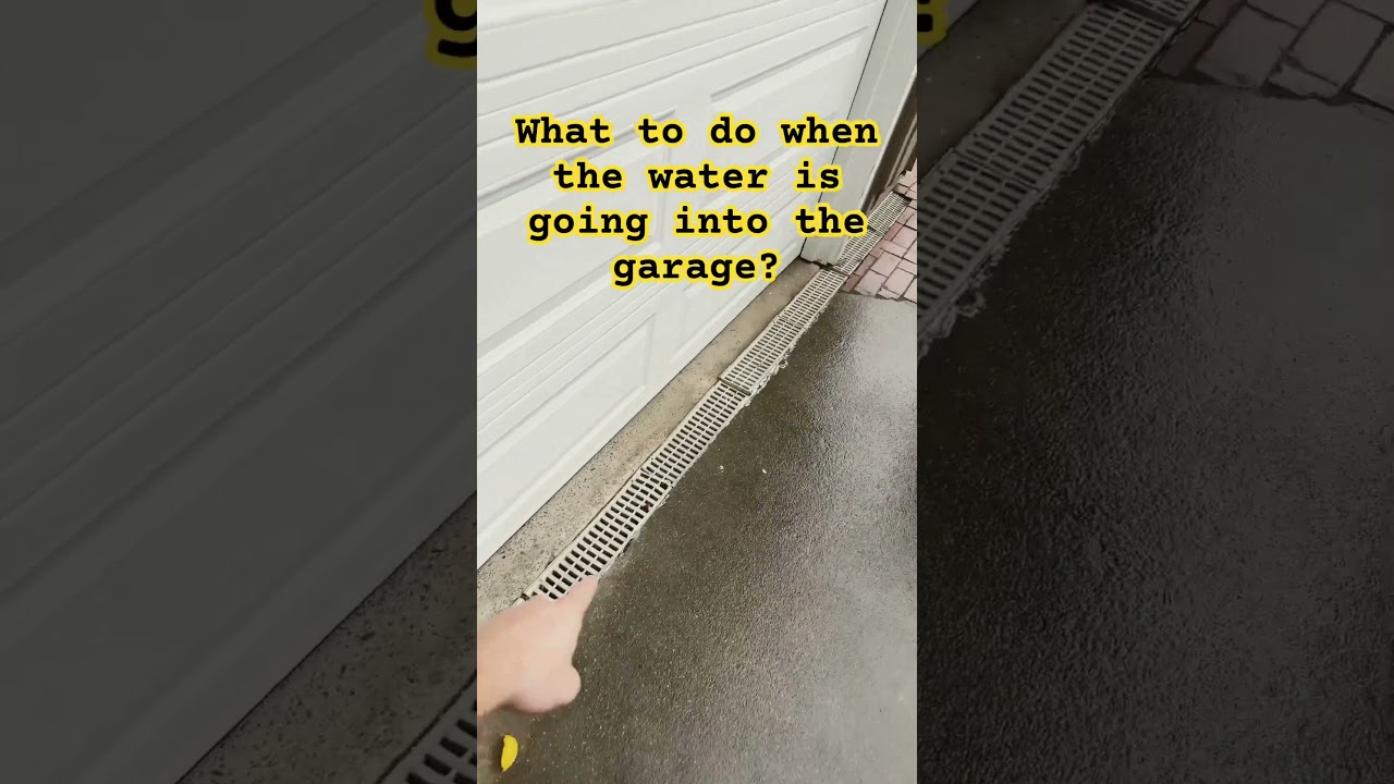 What&rsquo;s the best solution if rain water is leaking inside the garage? #garagedooropener #garagedoors