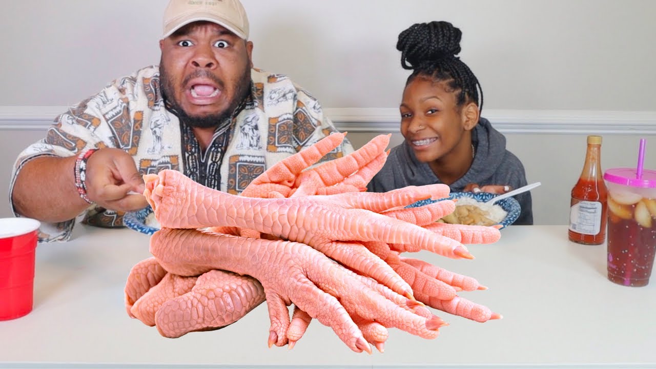 I TRY CHICKEN FEET FOR THE FIRST TIME! Yikes! Food Review| No Chef DJ