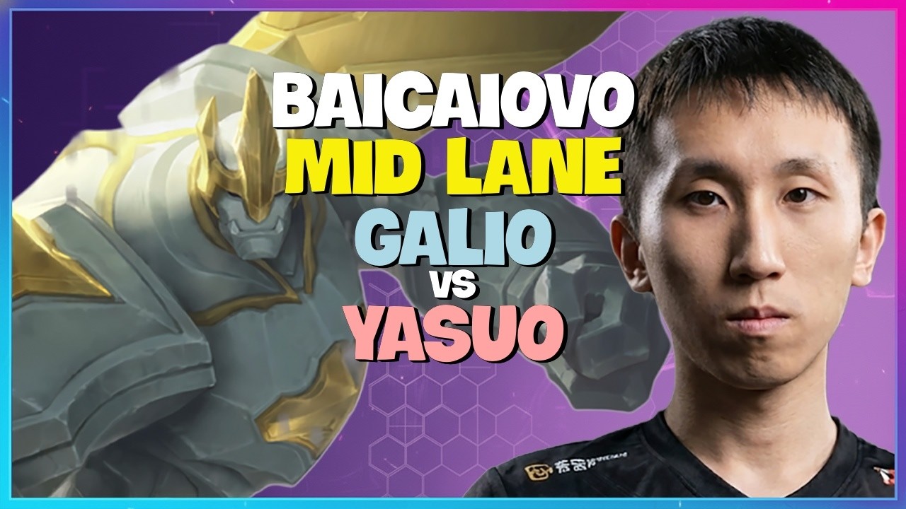 Baicaiovo Galio : This Super Server Legend is CRUSHING Challenger Yasuo - Engsub