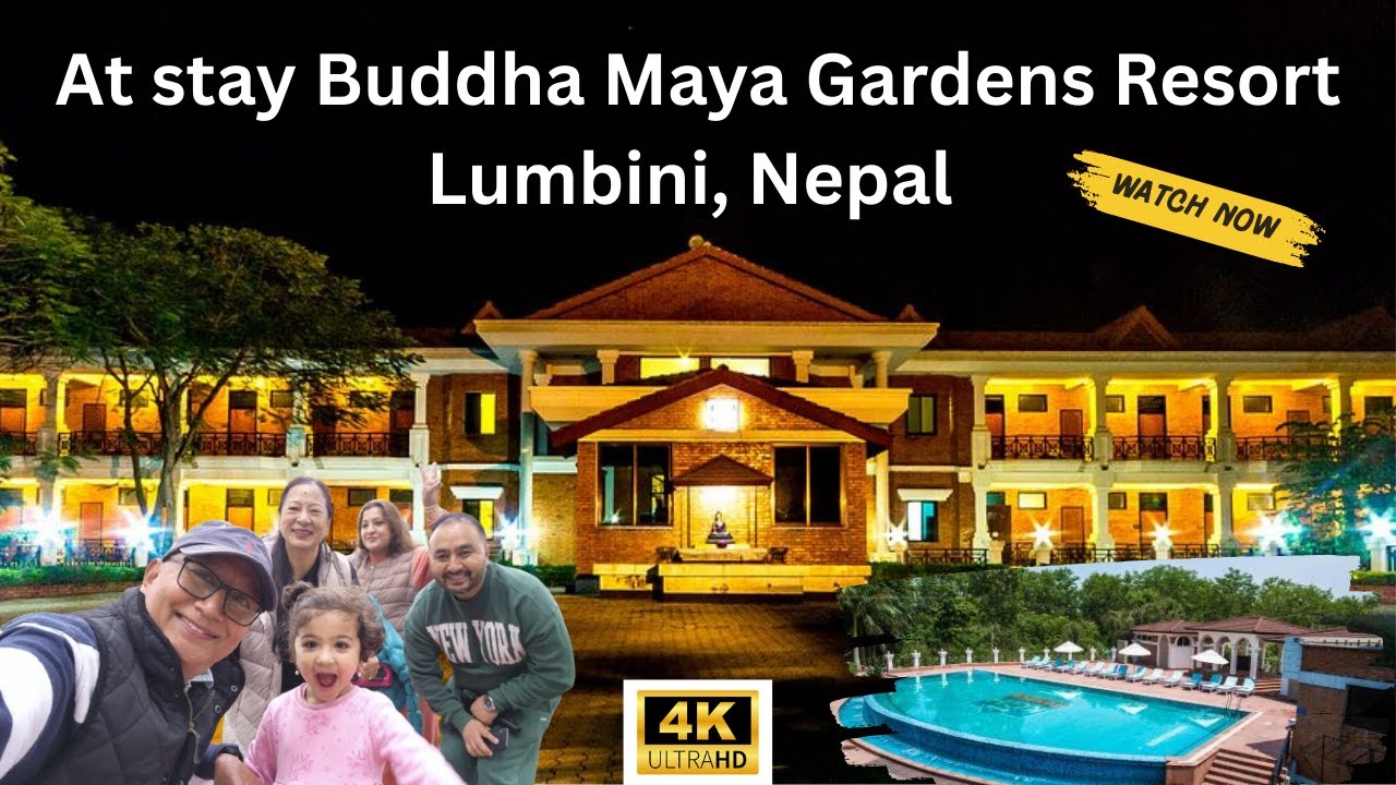 4K || 🏨💧Buddha Maya Gardens Resort 🌿|| Lumbini, Nepal || Travel Guide ||