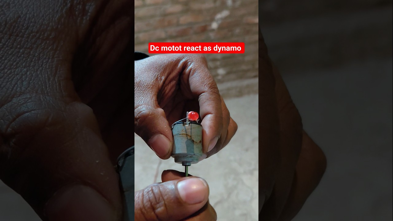 Dc motor react as dynamo
