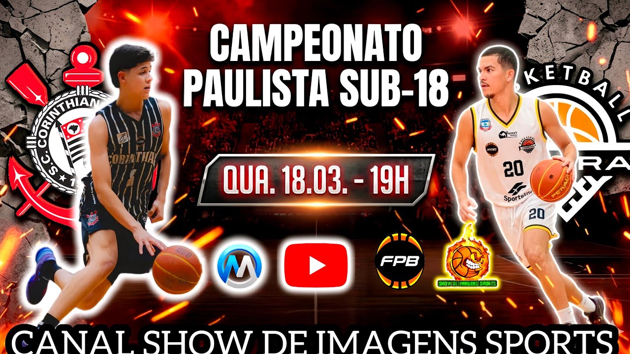 #AOVIVO - (LIVE TRAVOU) CAMPEONATO PAULISTA U18 CORINTHIANS (72) X (68) LIMEIRA BASQUETE - 18.03.26