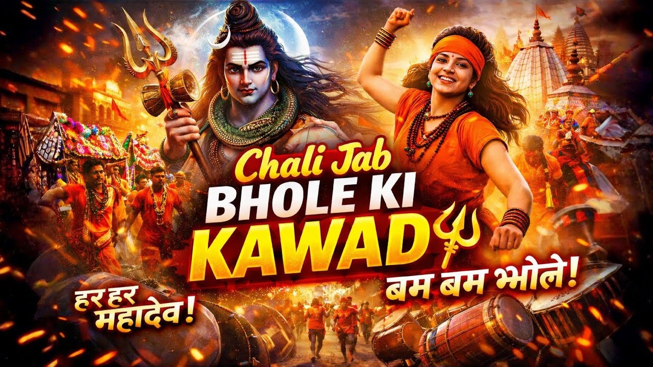 Chali Jab Bhole Ki Kawad 🔱 Bam Bam Bhole|Sawan Special DJ Kawad Bhajan 2026 | Har Har Mahadev/#viral