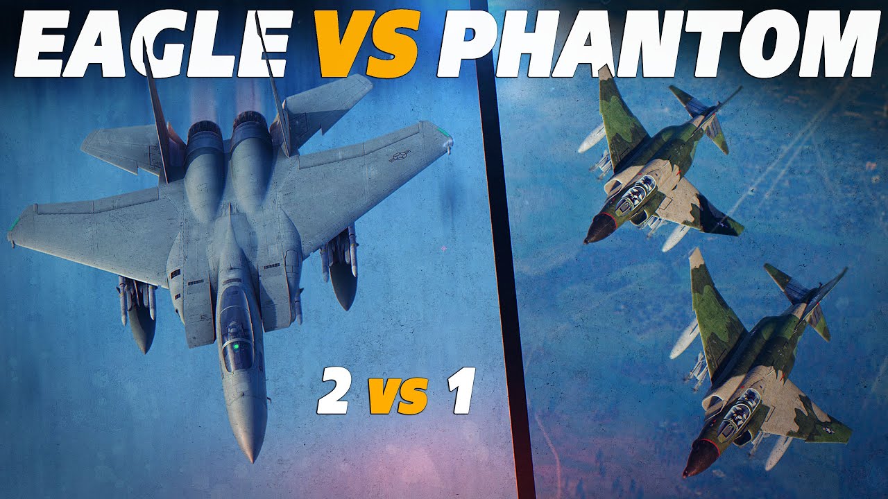 F-4C Phantom Vs F-15 Eagle | Digital Combat Simulator | DCS | Dogfight |
