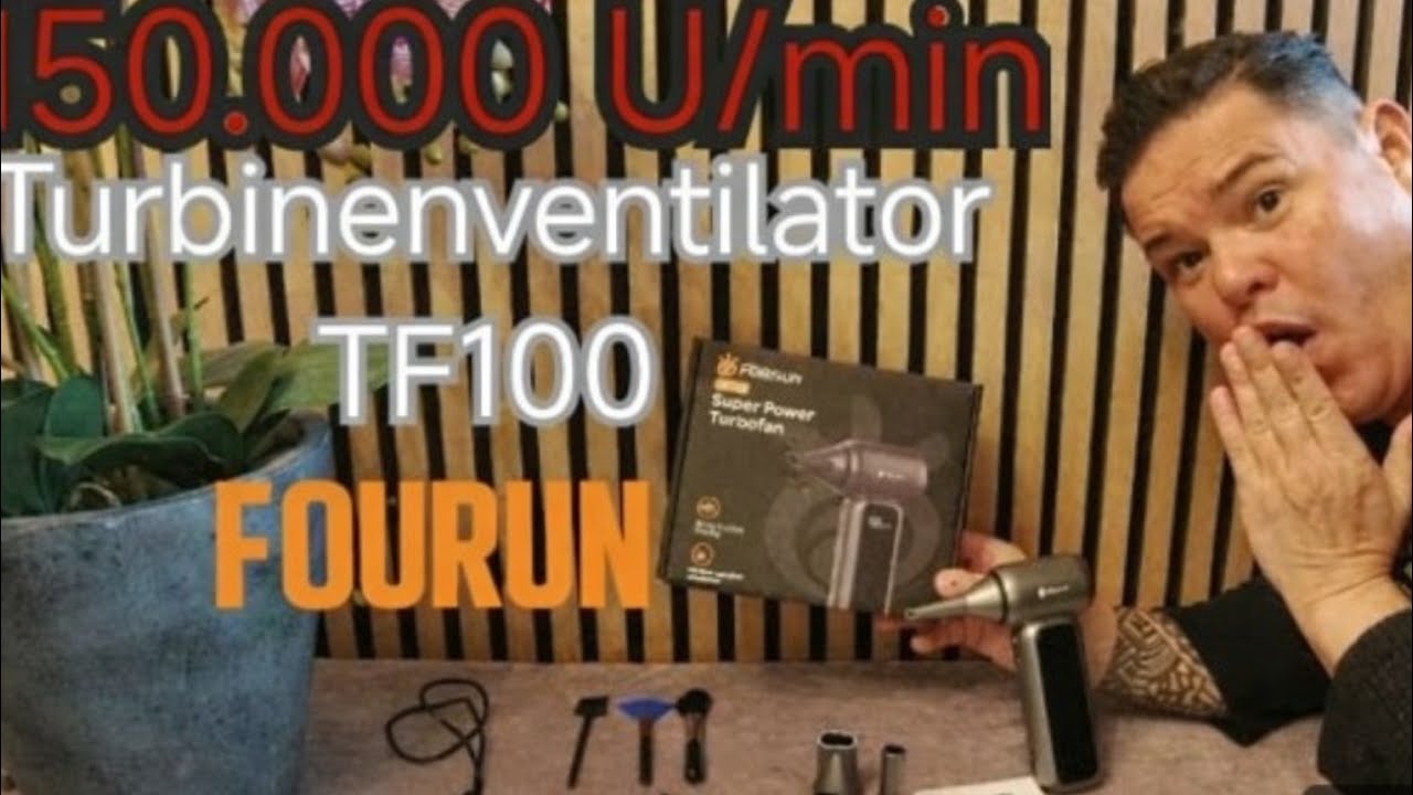 Вентилятор турбины Foursun, НЕВЕРОЯТНАЯ скорость вращения 150 000 об/мин.