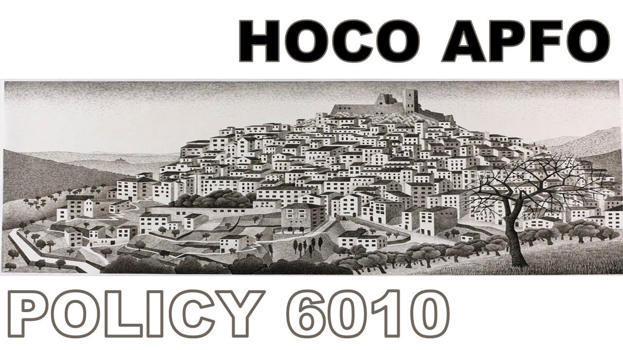 HOCO APFO - REDISTRICTING POLICY 6010 UPDATE - JAN 2017