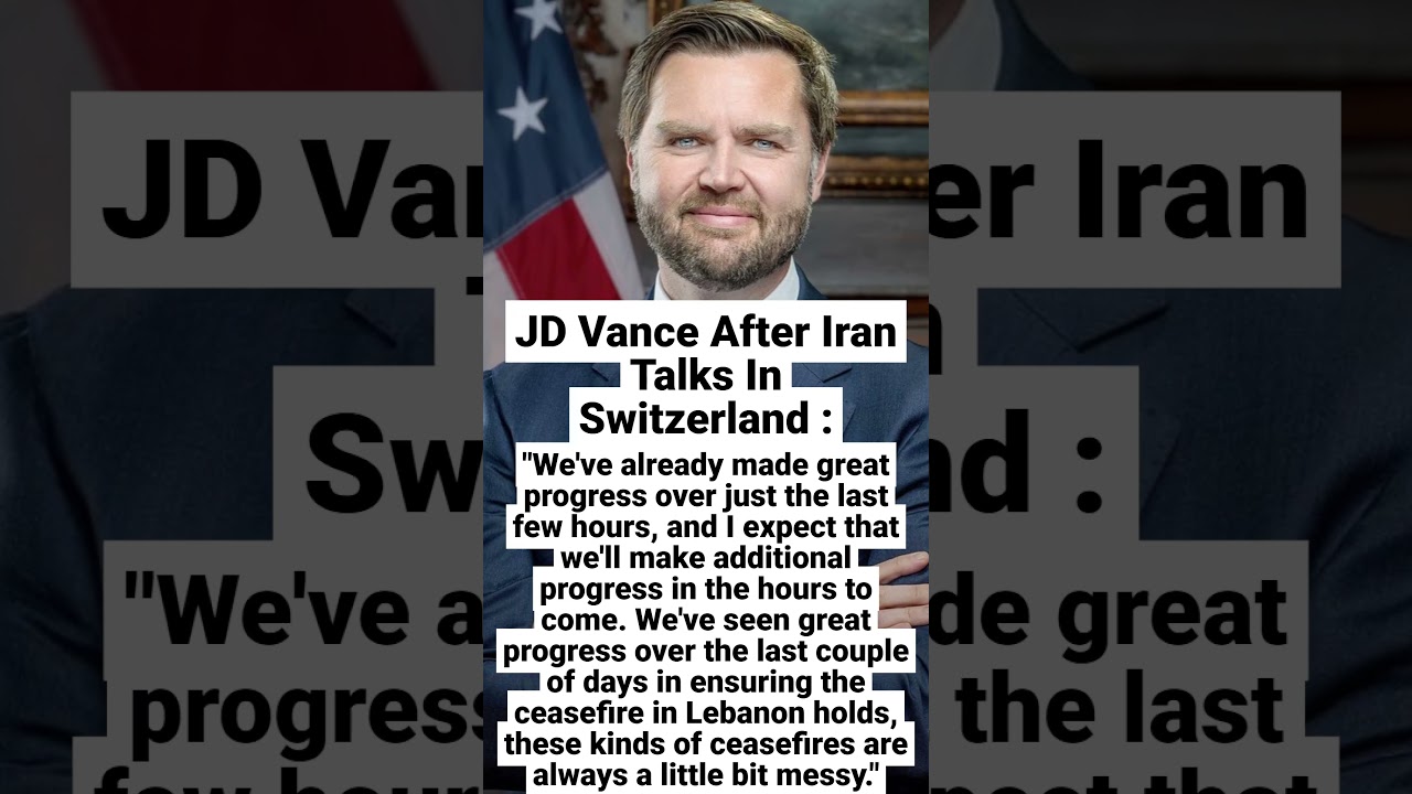JD Vance Makes Big Iran Announcement | &ldquo;We&rsquo;ve Already Made Great Progress&rdquo;  #shorts #breakingnews