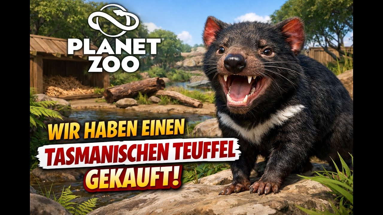 Der Tasmanische Teufel zieht ein! 🔥 Neues Tier in unserem Zoo | Planet Zoo