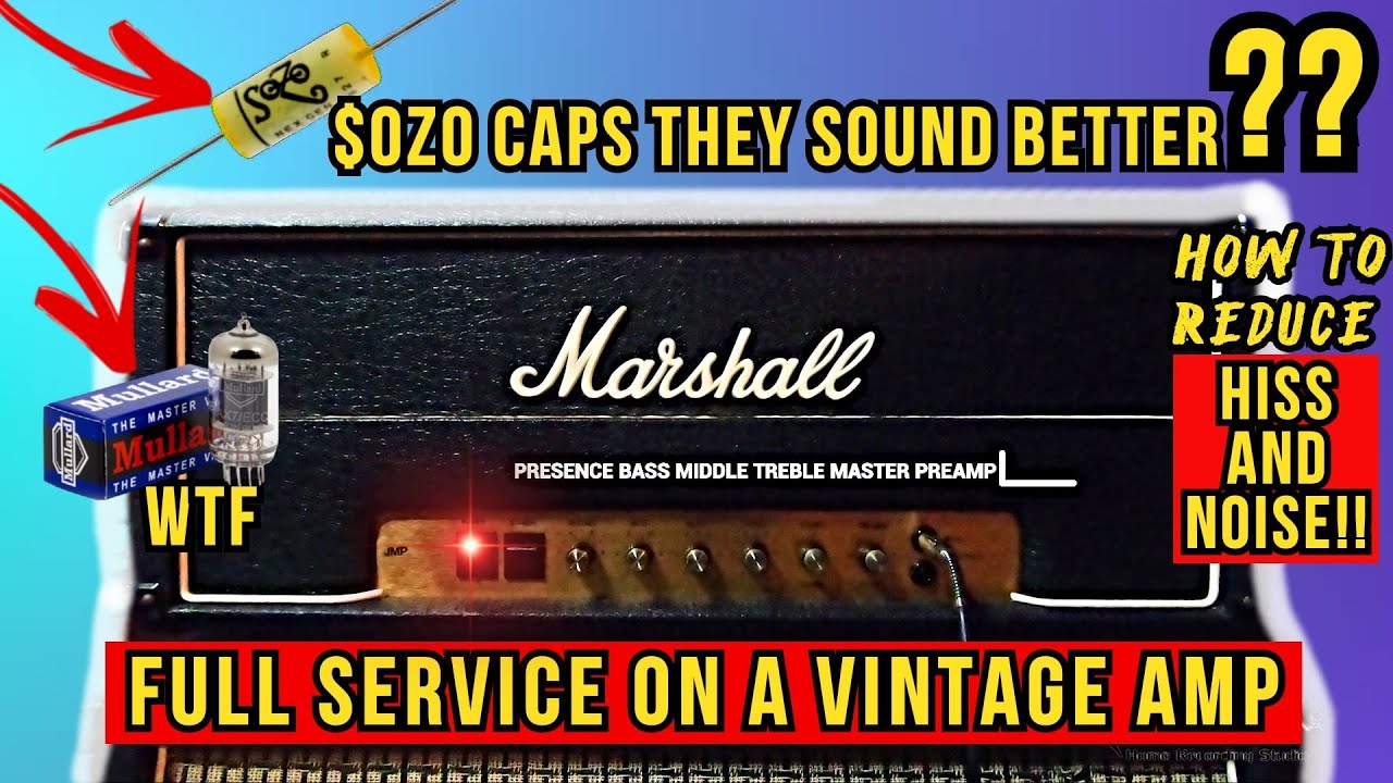 Marshall JMP 2203 (the acdc amp) Maintenance - NOISE and HISS Gone!