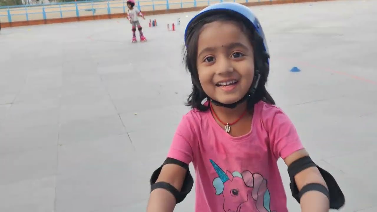 49th day Myra skating class #169day honey Riya skating practice ##myrasisters #, స్కేటింగ్ new video