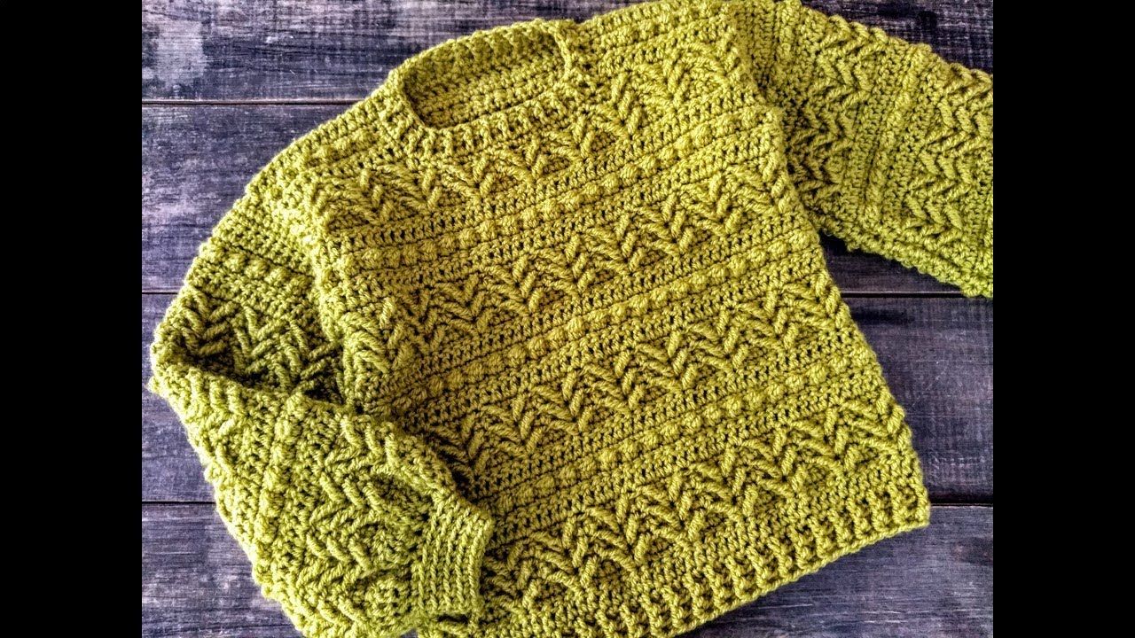 Suéter a crochet para niño o niña ¡Paso a paso!