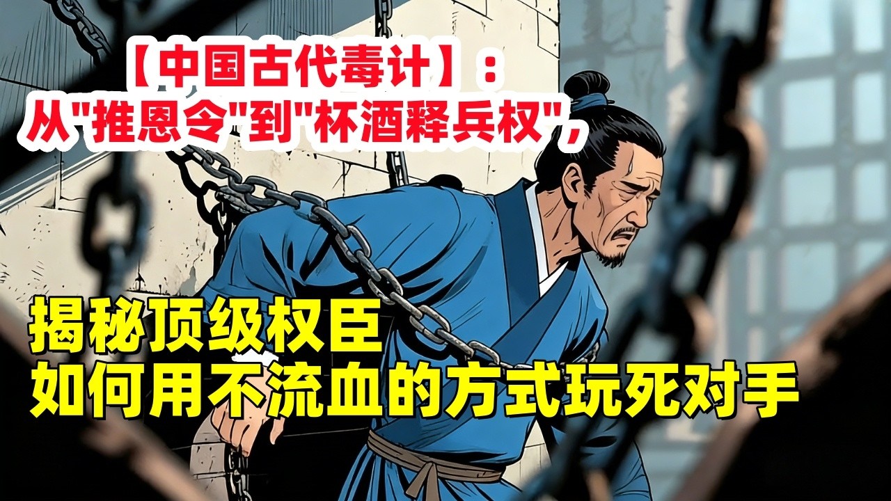 推恩令、杯酒释兵权、文字狱：中国古代帝王权谋的最高境界——让对手心甘情愿地毁掉自己