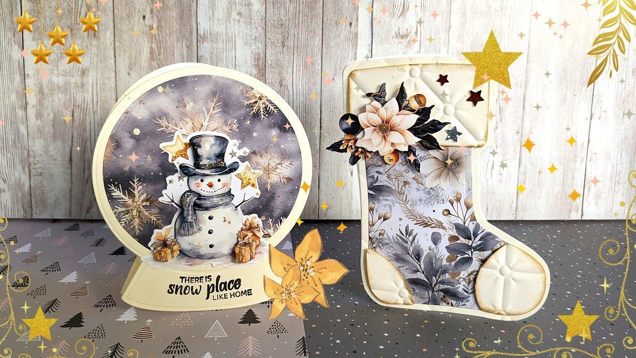 Golden Whisper Christmas Cards