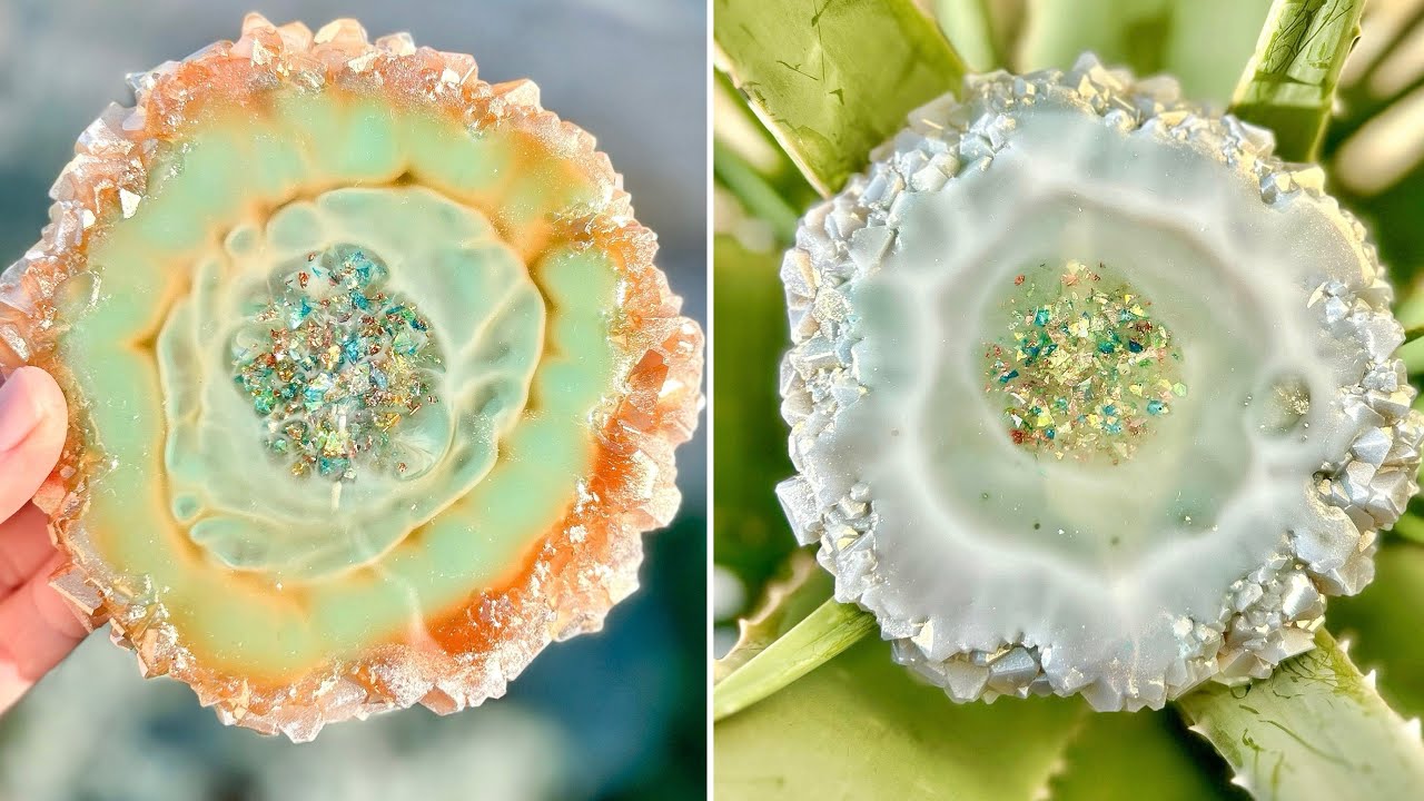 Geode Resin Coasters: Resin Art Tutorial