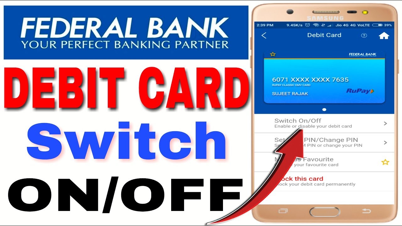 How To Temporary Block/Unblock Federal Bank ATM/Debit Card (Switch ON/OFF)