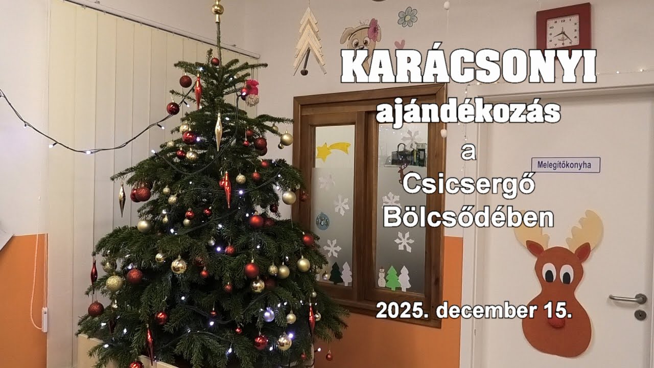 Karácsonyi ajándékozás a hernádi Csicsergő Bölcsődében 2025